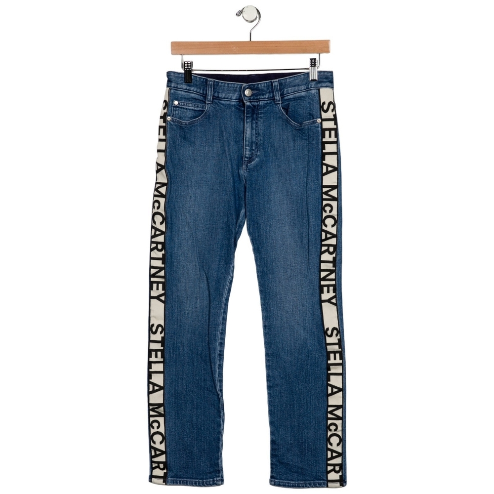 Stella McCartney Denim Jeans with Logo Stripes